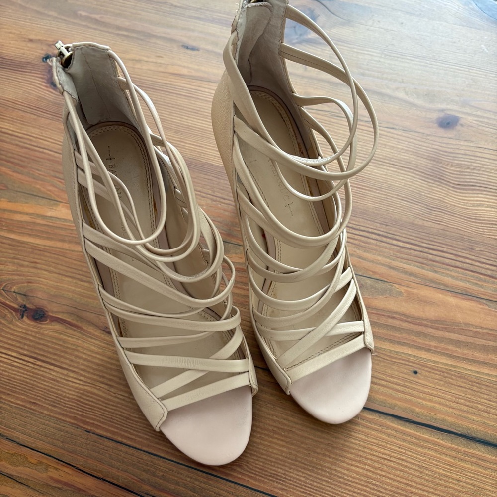 Leather Caged Heel, 9 - Picture 2 of 8
